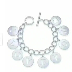 Holiday‎ Lane I Love You Silver Charm Bracelet